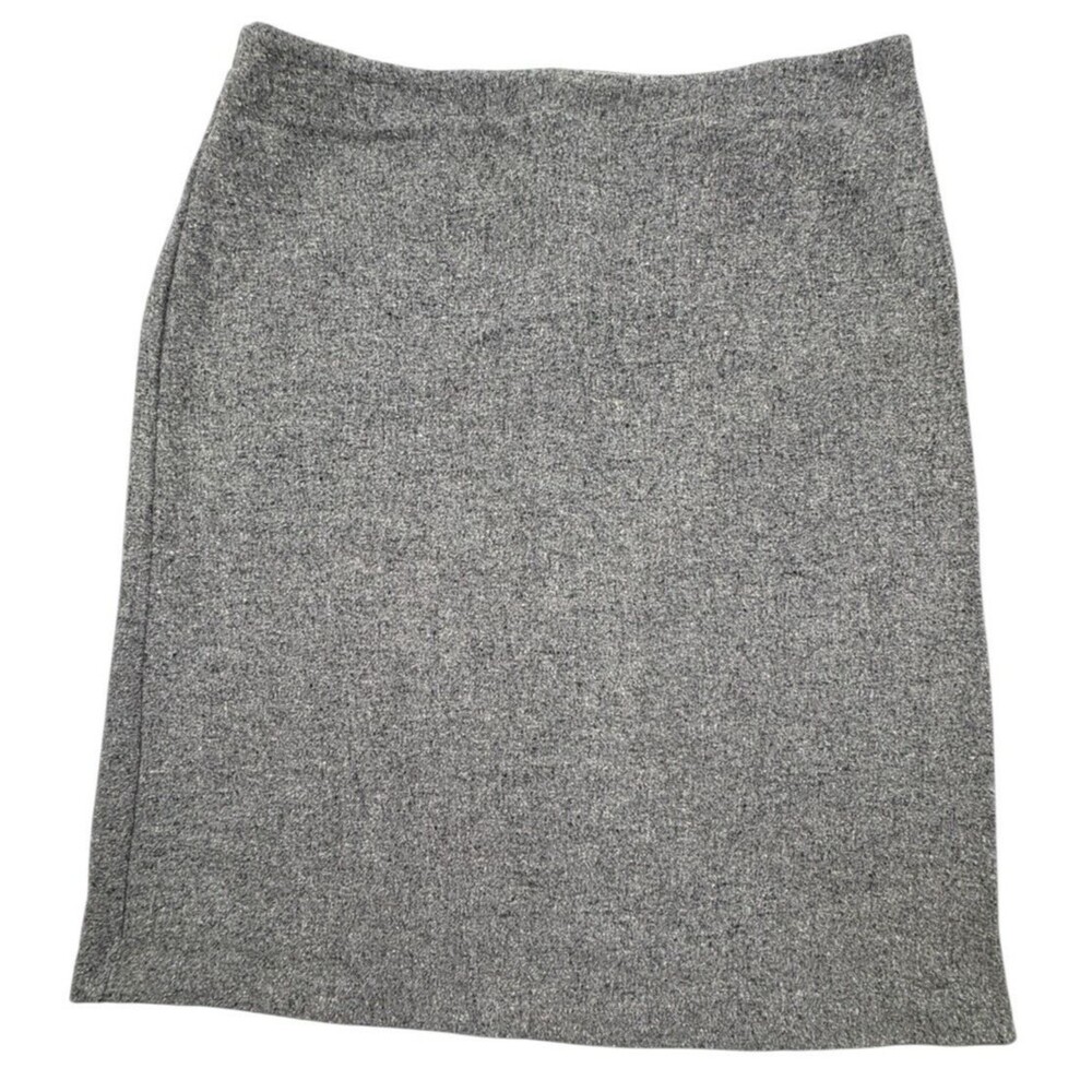 NWT Old Navy Gray Wool Blend Felted Knit Pencil Skirt Work Office Minimalist 12